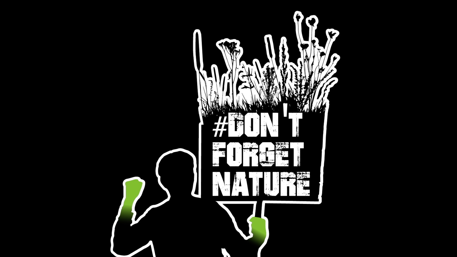 Don't Forget Nature Sign